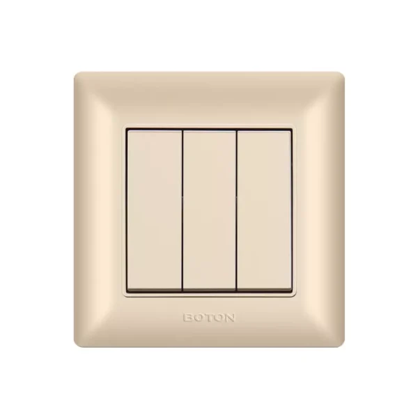 3 Gang 2 Way White Wall Switch - Image 2